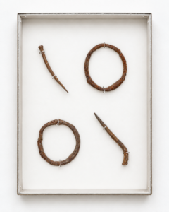 Martin Kähler, (Bau)kasten 04, iron, cardboard, 24x18,5x2 cm, 2026, price on request