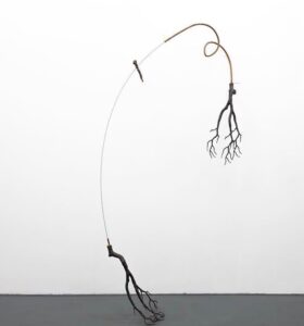 Martin Kähler, Bow Bough, iron, copper, plastic, 220x150x45 cm, 2025, price on request