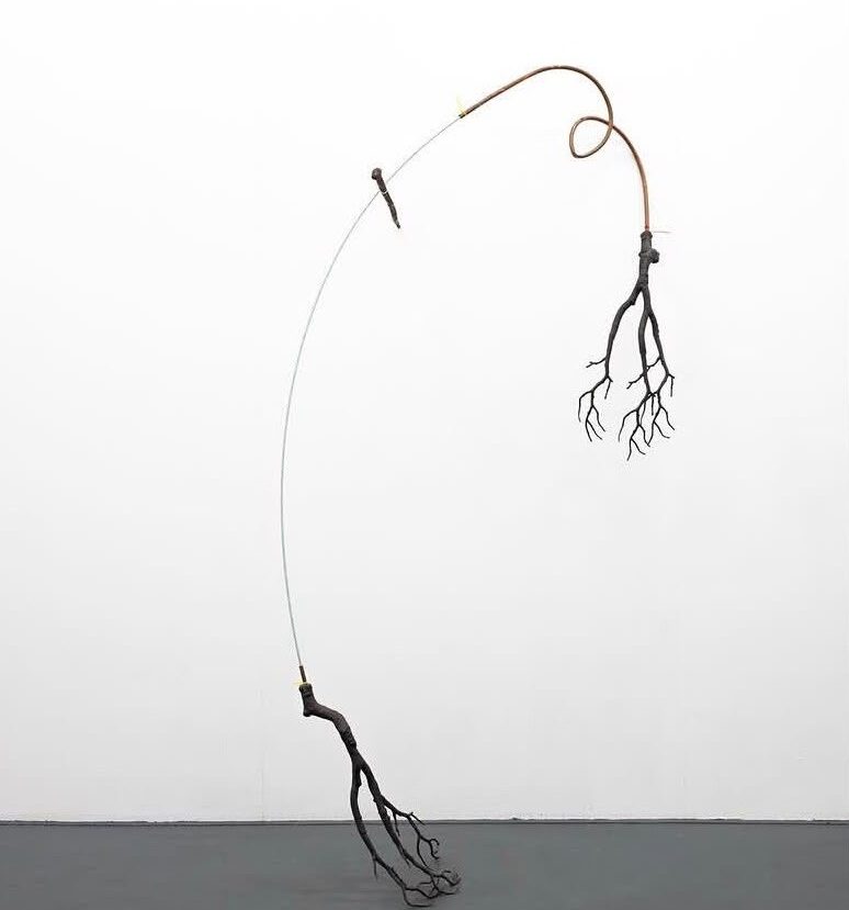 Martin Kähler, Bow Bough, iron, copper, plastic, 220x150x45 cm, 2025, price on request