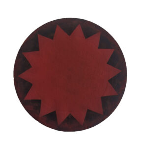 Matthias Esch, above sun (red), oil on linen, 20 cm, 2026, price on request