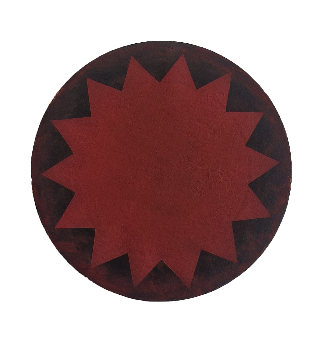 Matthias Esch, above sun (red), oil on linen, 20 cm, 2026, price on request