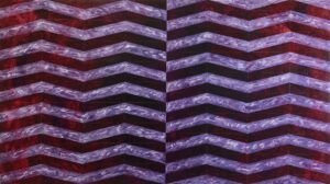 Matthias Esch, system structure (missing), oil, pen and mother of pearl pigment on linen, 45x80cm, 2026, price on request